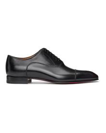 Christian Louboutin Black Greggo Orlato Lace-Up Loafers