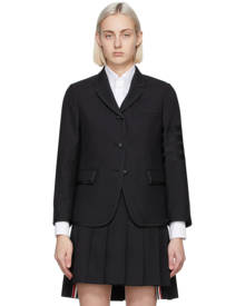 Thom Browne Black 4-Bar Classic Sport Blazer