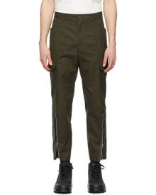 Helmut Lang Khaki Cotton Cargo Pants