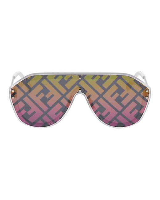 fendi 53mm pilot logo sunglasses