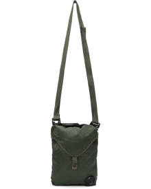 C.P. Company Khaki Nylon B Garment-Dyed Crossbody Bag