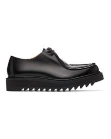 Dries Van Noten Black Polished Lace-Up Derbys