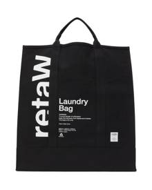 retaW Black Logo Laundry Tote