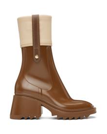 chloe rain boots beige