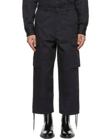 AMI Alexandre Mattiussi Navy Worker Fit Cargo Pants