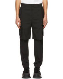 Juun.J Black Layered Cargo Pants