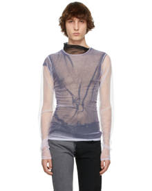 Maison Margiela White Mesh Layered Long Sleeve T-Shirt