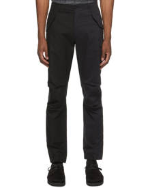 4SDESIGNS Black Combo Cargo Pants