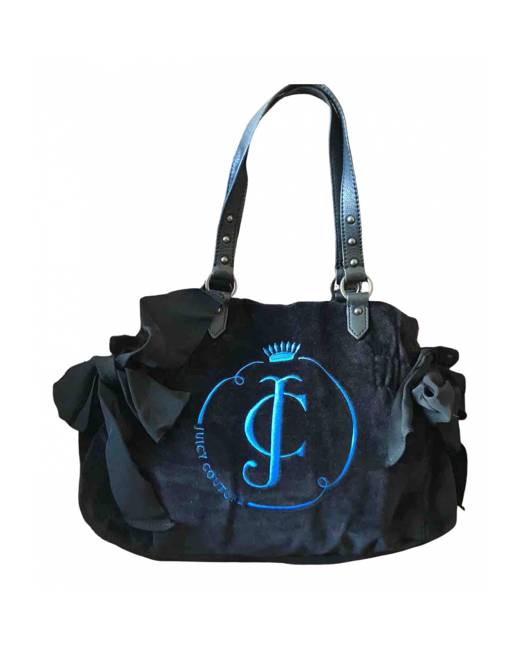 Pre-owned Juicy Couture Velvet Handbag In Blue | ModeSens