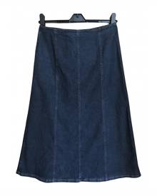 Benetton \N Blue Cotton - elasthane Skirt for Women Benetton \N Blue Cotton - elasthane Skirt for Women
