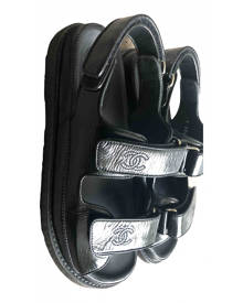 Chanel black Patent leather Sandals