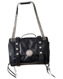Balmain black Leather Handbags