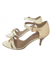 Hermès white Patent leather Sandals