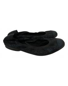 Chanel black Cloth Ballet Flats
