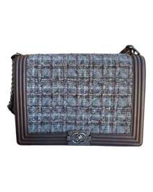 Chanel Boy Multicolour Tweed Handbag for Women