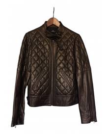 One Step \N Metallic Leather Leather Jacket for Women