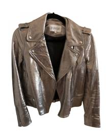 Claudie Pierlot metallic Leather Jackets