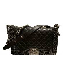 Chanel Boy Black Leather Handbag for Women