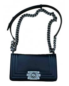 Chanel Boy Black Leather Handbag for Women