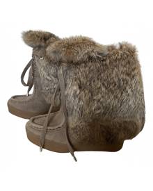 Coach \N Khaki Suede Ankle boots for Women