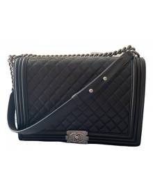 Chanel Boy Black Leather Handbag for Women