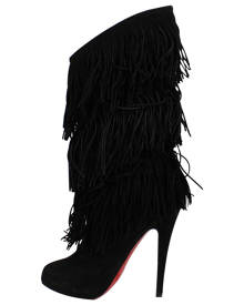 louboutin black suede boots