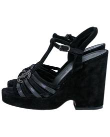 Chanel \N Black Suede Sandals for Women