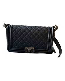 Chanel Boy Black Leather Handbag for Women