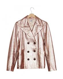 Alberta Ferretti \N Metallic Leather Leather Jacket for Women Vintage