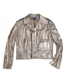 Ralph Lauren Purple Label \N Metallic Leather Leather Jacket for Women