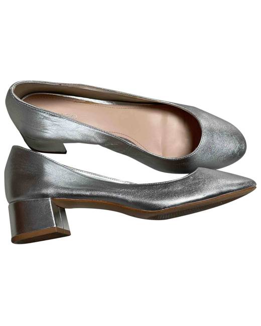 mango leather flats