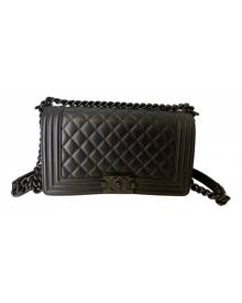 Chanel Boy Black Leather Handbag for Women