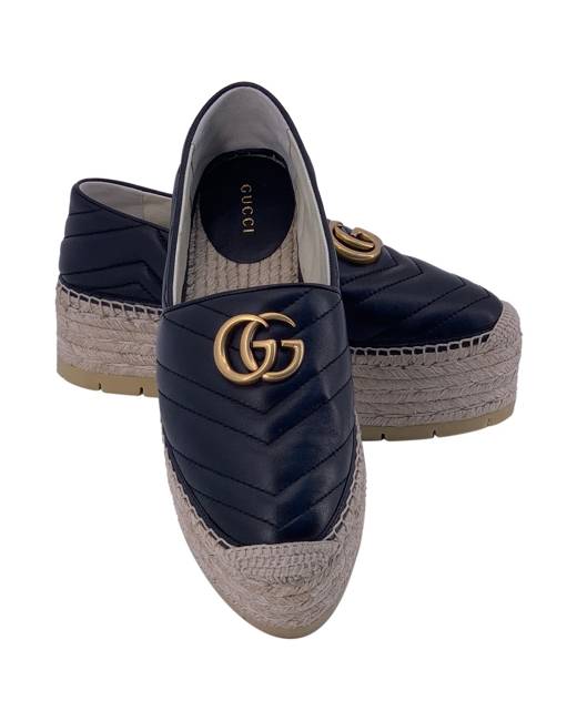 gucci espadrilles navy