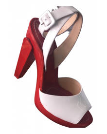 Christian Louboutin \N White Patent leather Sandals for Women