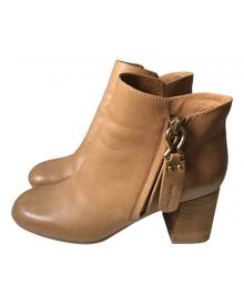 See by Chloé brown Leather Ankle Boots