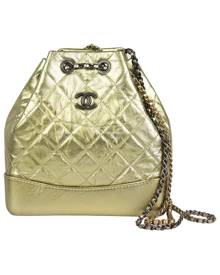 Chanel Gabrielle Metallic Leather Backpack for Women