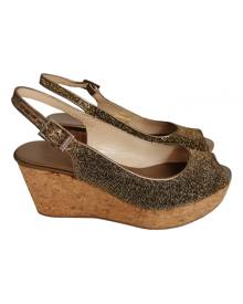 Jimmy Choo brown Leather Sandals