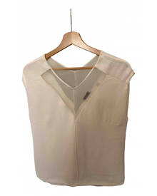 Sandro white Synthetic Tops