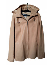 Salvatore Ferragamo \N Beige Leather Leather jacket for Women 42 IT Salvatore Ferragamo \N Beige Leather Leather jacket for Women 42 IT