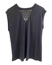 Sandro black Cotton Tops