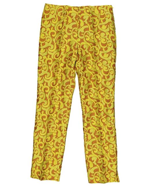 Boho Bell Bottom Pants 70s Printed Flare Trousers