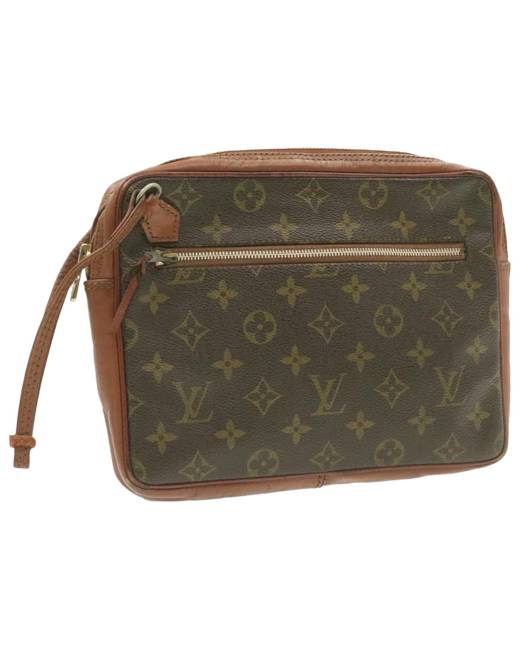 LOUIS VUITTON Pochette Sport Monogram Canvas Leather Clutch Bag