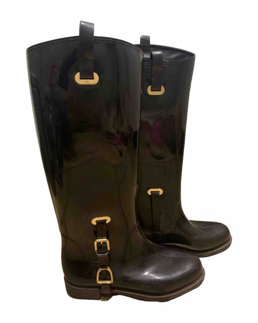 Ralph lauren clearance black rain boots