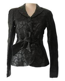 Salvatore Ferragamo \N Black Leather Leather jacket for Women 42 IT Salvatore Ferragamo \N Black Leather Leather jacket for Women 42 IT