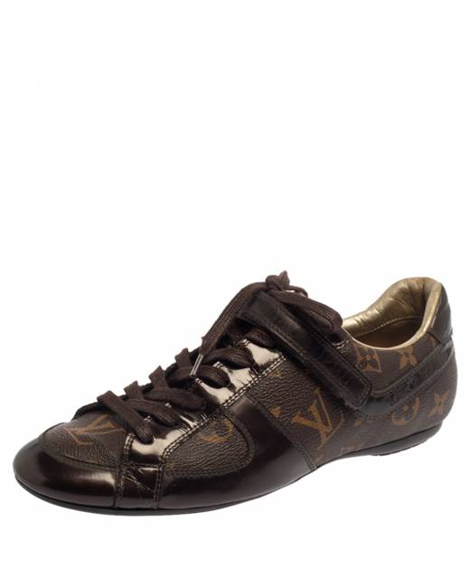 Run away leather trainers Louis Vuitton Beige size 37.5 EU in