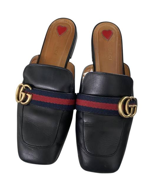 Gucci black peyton online slippers