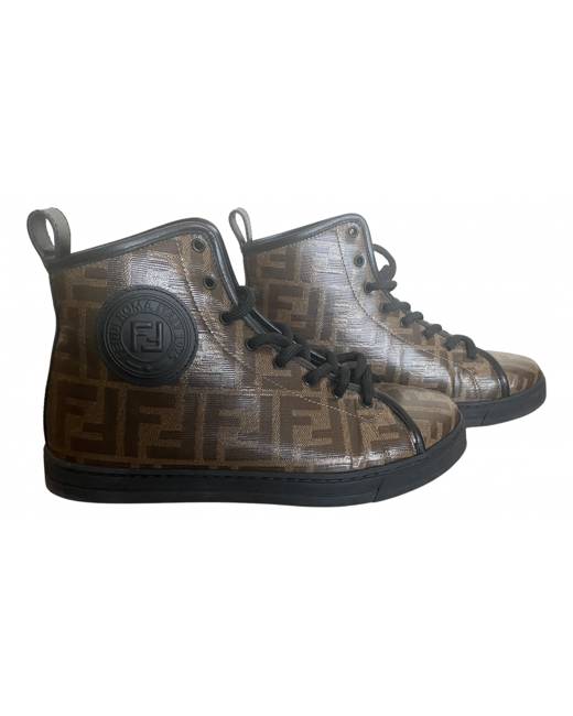 fendi mid top sneakers