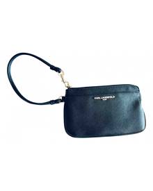 Karl Lagerfeld black Leather Handbags
