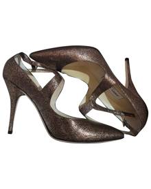 Jimmy Choo metallic Glitter Heels