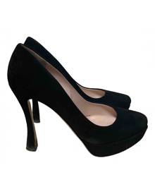 Miu Miu black Suede Heels